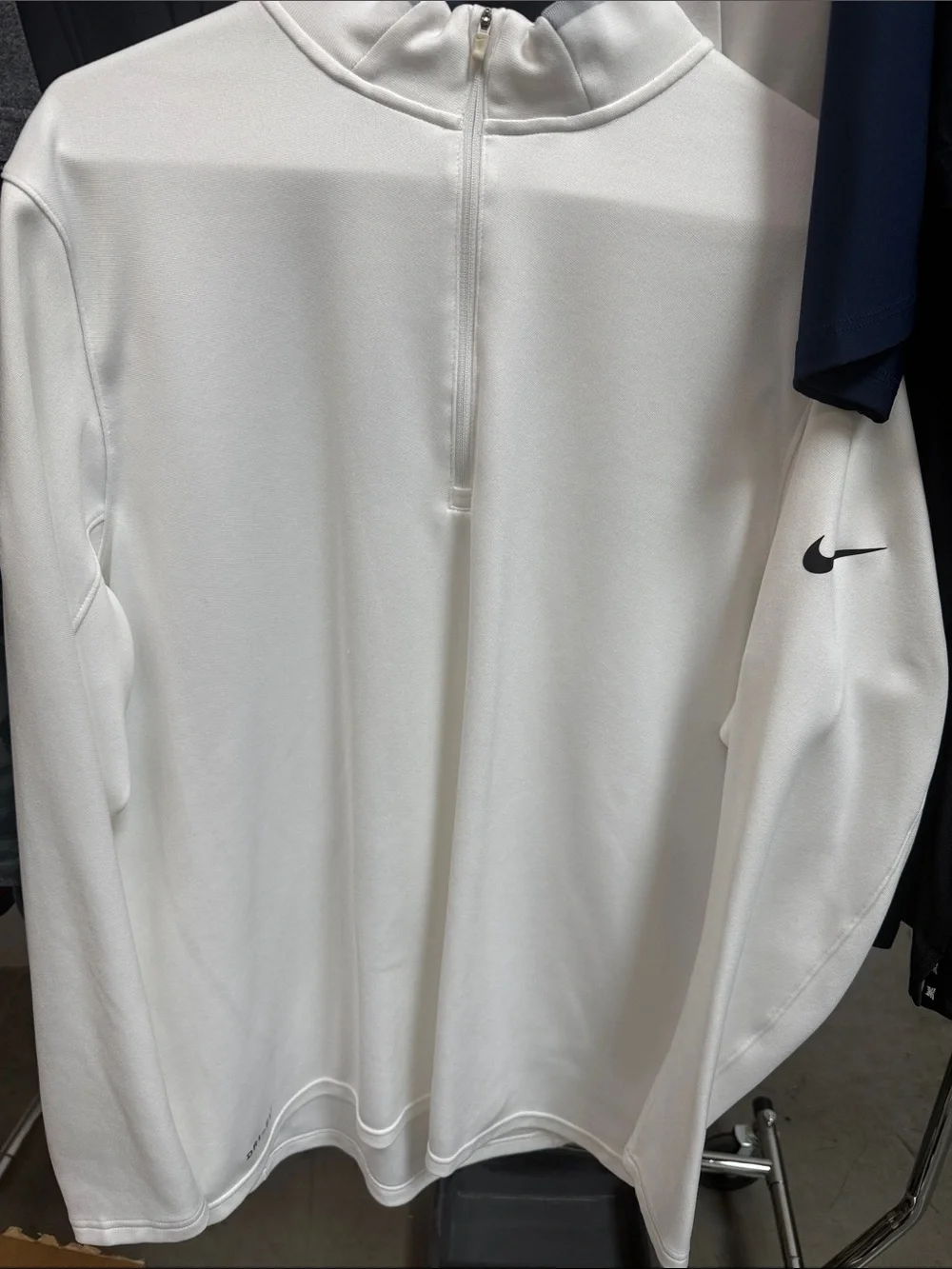 Nike Men’s White Half-Zip Performance Pullover